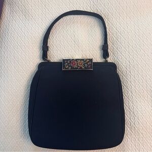 LA FRANCE Vintage Bag with Needlepoint Clasp
